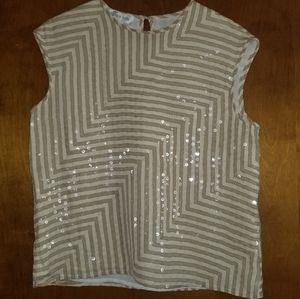 Sequin Tank Top Blouse